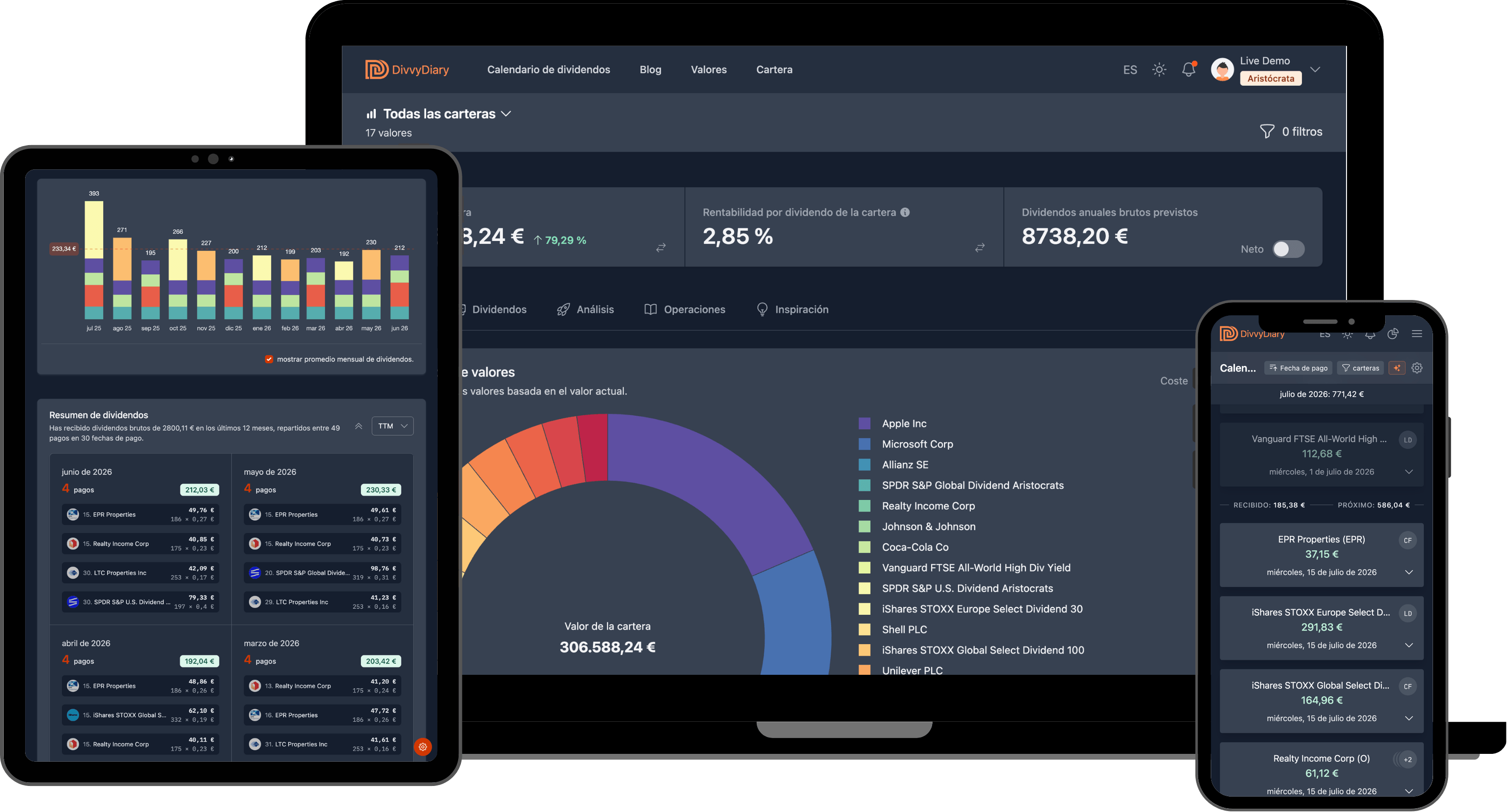 DivvyDiary Mockup